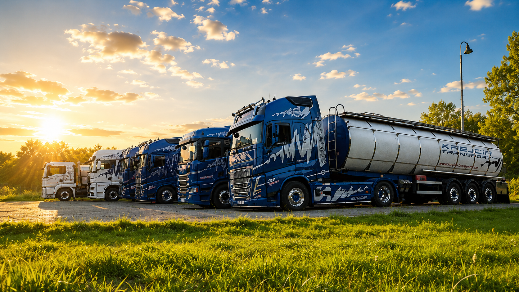 Flotila nákladních vozů KREJČÍŘ transport